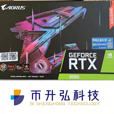 1845MHz Mining Rig Card đồ họa NVIDIA GIGABYTE AORUS GEFORCE RTX 3080 MASTER 10GB