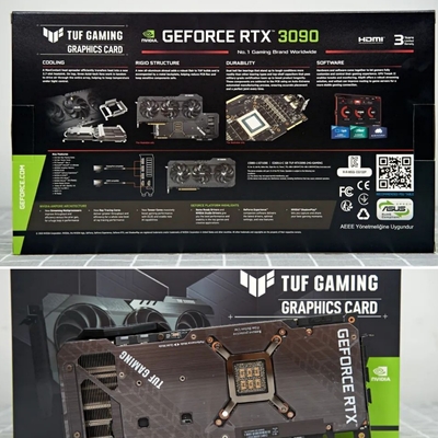Cạc đồ họa Rig khai thác ETH 24GB màu đen ASUS TUF GeForce RTX 3090