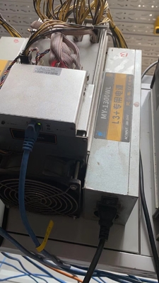 Đã qua sử dụng Lite Coin Miner 942W Bitmain Antminer L3 ++ 550M 6.5Kg