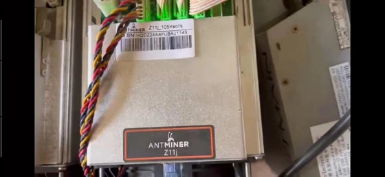 105ksol / S Bitmain Antminer Z11j 1418W ZEC Miner 228 × 134 × 279mm