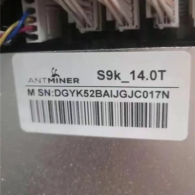 1148W Asic Bitmain Antminer S9K 14T Máy khai thác tiền tệ kỹ thuật số đã qua sử dụng
